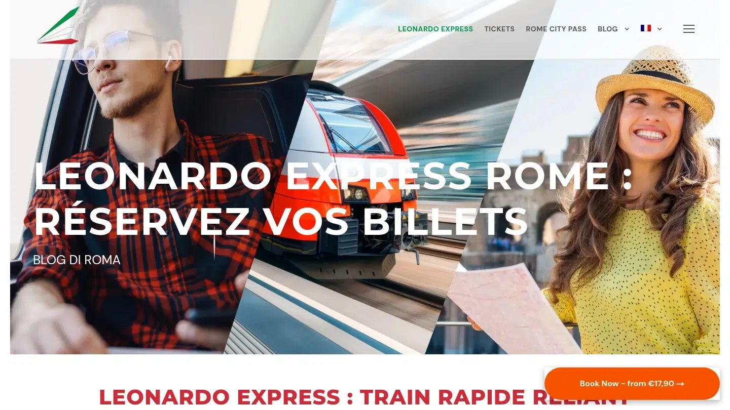 Offres de pass touristiques de Leonardo Express